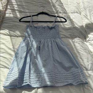 American Eagle Blue and White Striped Dress